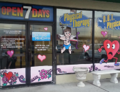 DMC Valentines Day Window